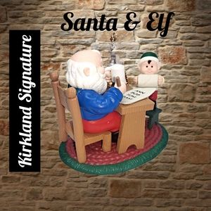 Kirkland Signature ~ Santa & Elf Ornament